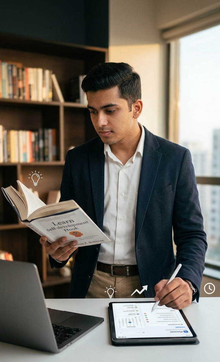 सफल लोगों की आदतों से लें सीख
लक्ष्य तय करना, समय का सही इस्तेमाल, अनुशासन और सकारात्मक सोच सफलता की राह में अहम भूमिका निभाते हैं। इसके साथ सीखने की जिज्ञासा व्यक्ति को लगातार आगे बढ़ाती है।