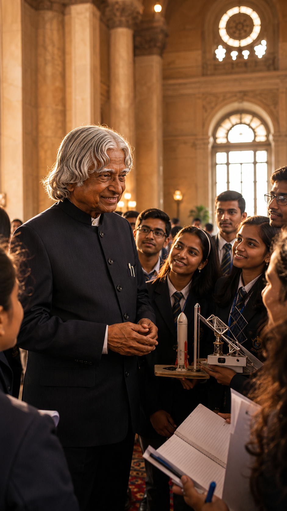 बने भारत के 11वें राष्ट्रपति
वर्ष 2002 से 2007 तक डॉ. कलाम ने भारत के 11वें राष्ट्रपति के रूप में देश की सेवा की। उनकी सादगी और युवाओं से जुड़ाव ने उन्हें 'जनता का राष्ट्रपति' बना दिया।