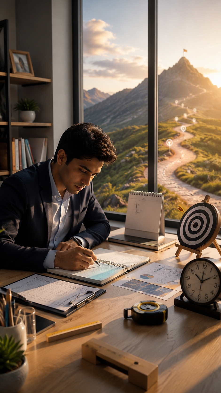 SMART Goal से लक्ष्य बनाएं स्पष्ट
SMART Goal Setting में लक्ष्य को स्पष्ट, मापने योग्य, व्यावहारिक और समयबद्ध बनाया जाता है। इससे यह समझने में मदद मिलती है कि क्या हासिल करना है और कब तक करना है।