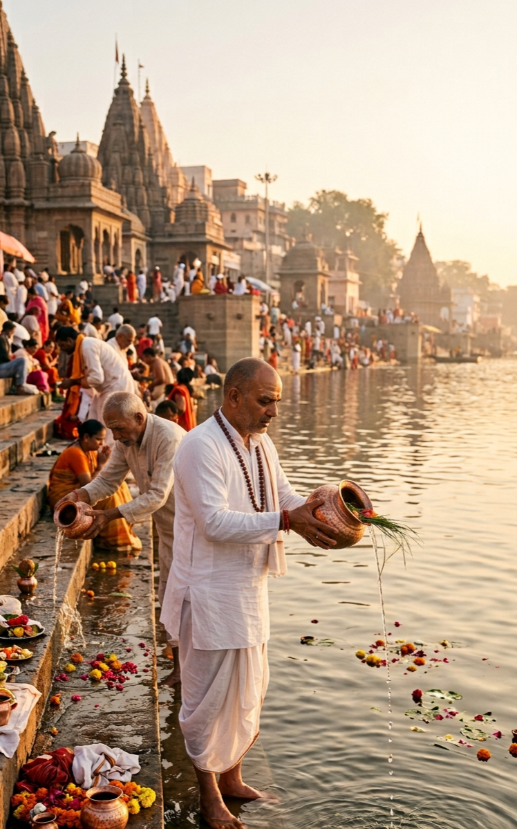 शिप्रा नदी घाट, उज्जैन
उज्जैन की पवित्र शिप्रा नदी के घाटों पर स्नान, तर्पण और श्राद्ध कर्म की परंपरा रही है। पितृ पक्ष में श्रद्धालु शिप्रा के जल से अपने पूर्वजों के प्रति श्रद्धा और कृतज्ञता व्यक्त करते हैं।