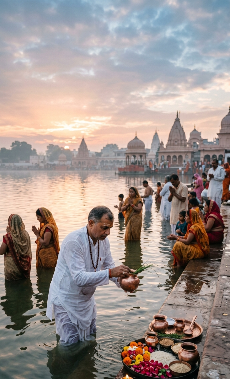 ब्रह्म सरोवर, कुरुक्षेत्र
कुरुक्षेत्र का ब्रह्म सरोवर धार्मिक दृष्टि से अत्यंत महत्वपूर्ण तीर्थ माना जाता है। यहां पवित्र स्नान और पितृ कर्म से जुड़ी परंपराओं के कारण पितृ पक्ष में श्रद्धालुओं की आस्था विशेष रूप से दिखाई देती है।