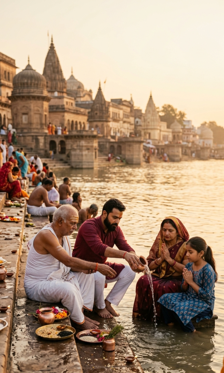 बिंदु सरोवर, सिद्धपुर
गुजरात के सिद्धपुर स्थित बिंदु सरोवर को पितृ कर्म से जुड़े प्रमुख तीर्थों में माना जाता है। विशेष रूप से मातृ पक्ष के श्राद्ध और मातृ स्मरण से इसकी धार्मिक पहचान जुड़ी हुई है।