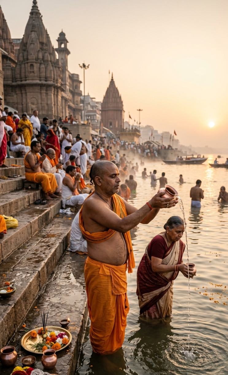 काशी का पितृ कर्म से क्या संबंध है?
वाराणसी यानी काशी को हिंदू धर्म में अत्यंत पवित्र नगरी माना जाता है। गंगा तट पर तर्पण, श्राद्ध और पितृ स्मरण की परंपराएं लंबे समय से चली आ रही हैं।