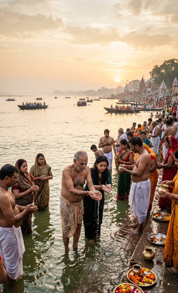 प्रयागराज क्यों महत्वपूर्ण माना जाता है?
प्रयागराज में गंगा, यमुना और सरस्वती के संगम को धार्मिक दृष्टि से विशेष महत्व प्राप्त है। यहां संगम तट पर तर्पण और पितृ कर्म करने की परंपरा भी प्रचलित है।