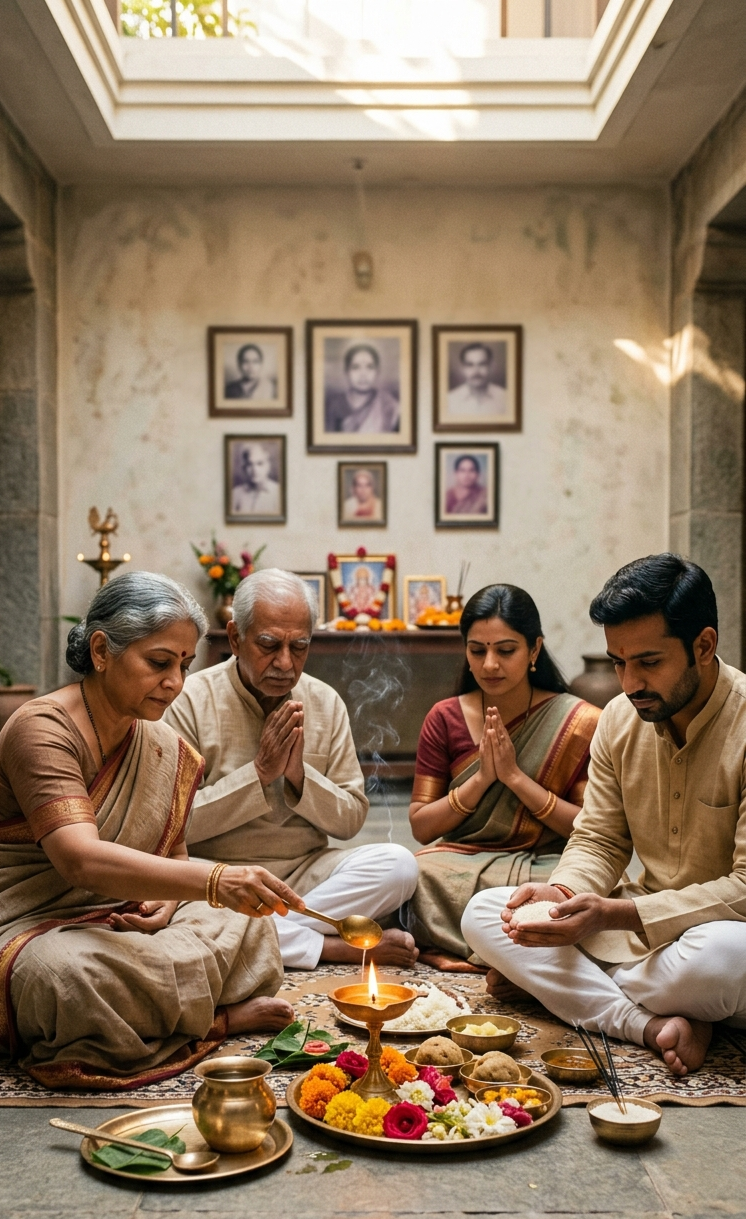 पितृ पक्ष का मूल उद्देश्य क्या है?
पितृ पक्ष को पूर्वजों के प्रति श्रद्धा, स्मरण और कृतज्ञता व्यक्त करने की अवधि के रूप में देखा जाता है। इन दिनों परिवार अपने पितरों के लिए तर्पण, श्राद्ध और दान जैसे धार्मिक कार्य करते हैं।