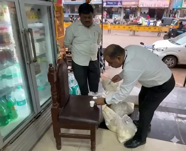 मैहर में 20 किलो मावा जब्त, 59 कुकिंग मीडियम पैक बरामद