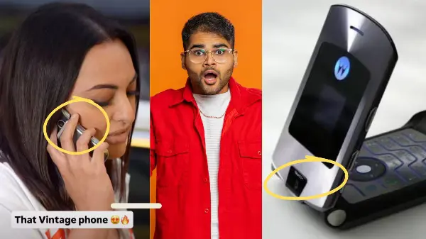 सोनाक्षी सिन्हा के हाथ में दिखा विंटेज फ्लिप फोन
