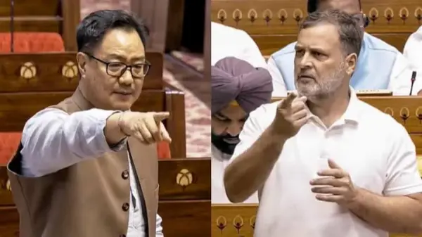 संसद गतिरोध पर राहुल-रिजिजू की अहम बैठक