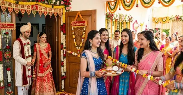 शादी के बाद दूल्हे का रास्ता क्यों रोकती हैं बहनें? जानें द्वार रुकाई की परंपरा