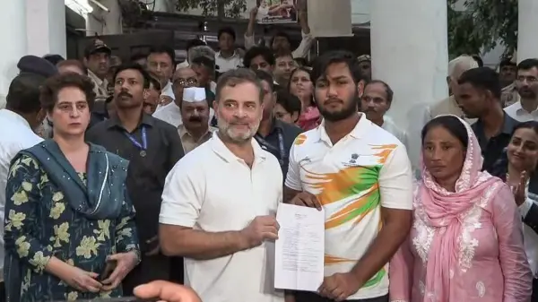 राहुल गांधी का 6 घंटे धरना