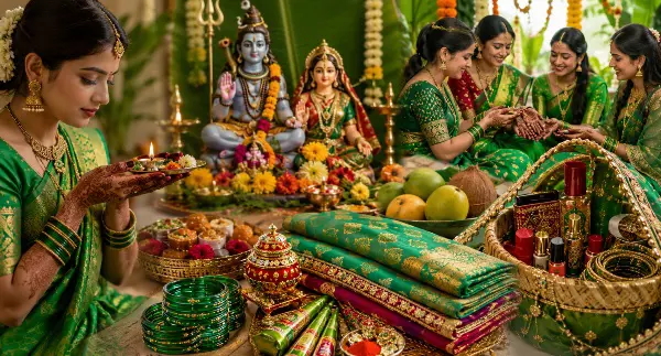 व्रत के नियमों से लेकर सिंधारा की सामग्री तक