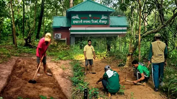 इंद्रावती टाइगर रिजर्व में पगमार्क से होगी वन्यजीवों की निगरानी