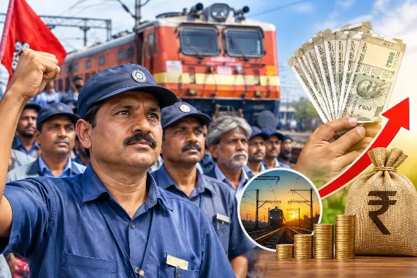 रेल कर्मचारियों के बोनस में बढ़ोतरी की मांग, ₹53,855 करने का प्रस्ताव