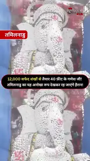 शंखों वाले गणपति बने आकर्षण का केंद्र